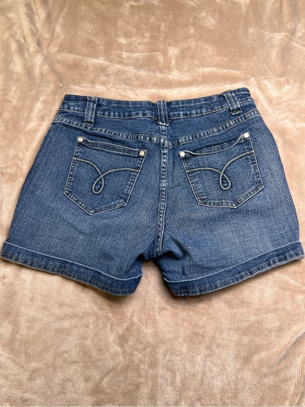 URBAN STAR Retro Loose Fit Medium Faded Blue Denim Shorts - Sz 12